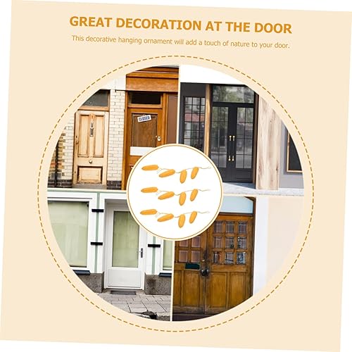 Miniatura 4 de Cabilock 3 piezas de cuerda de maíz artificial falsa mazorca de maíz brote de arroz decorativo para colgar verduras ornamento cosecha festival