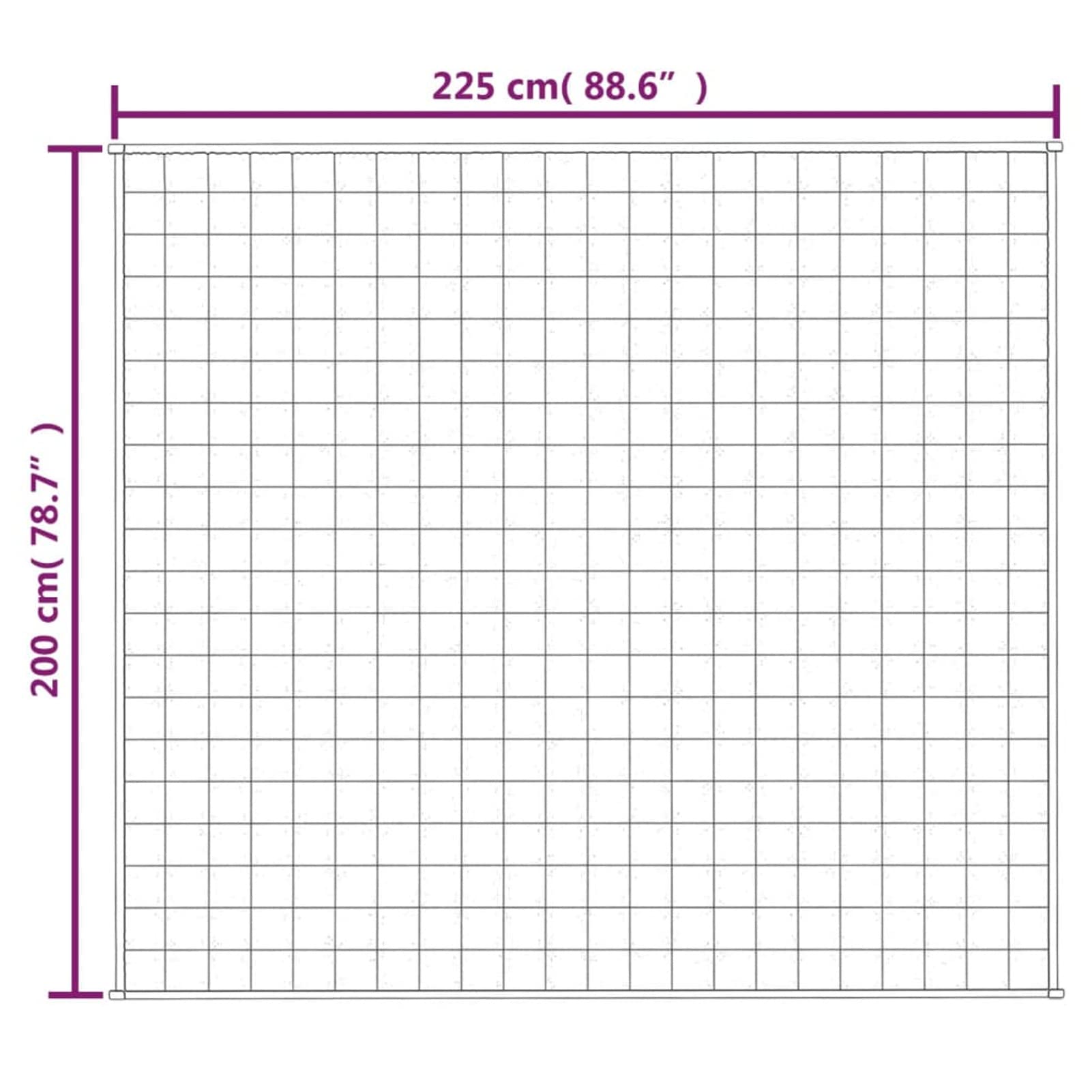 Gecheer Manta ponderada gris 200 x 225 cm 13 kg Tela-PLT1240