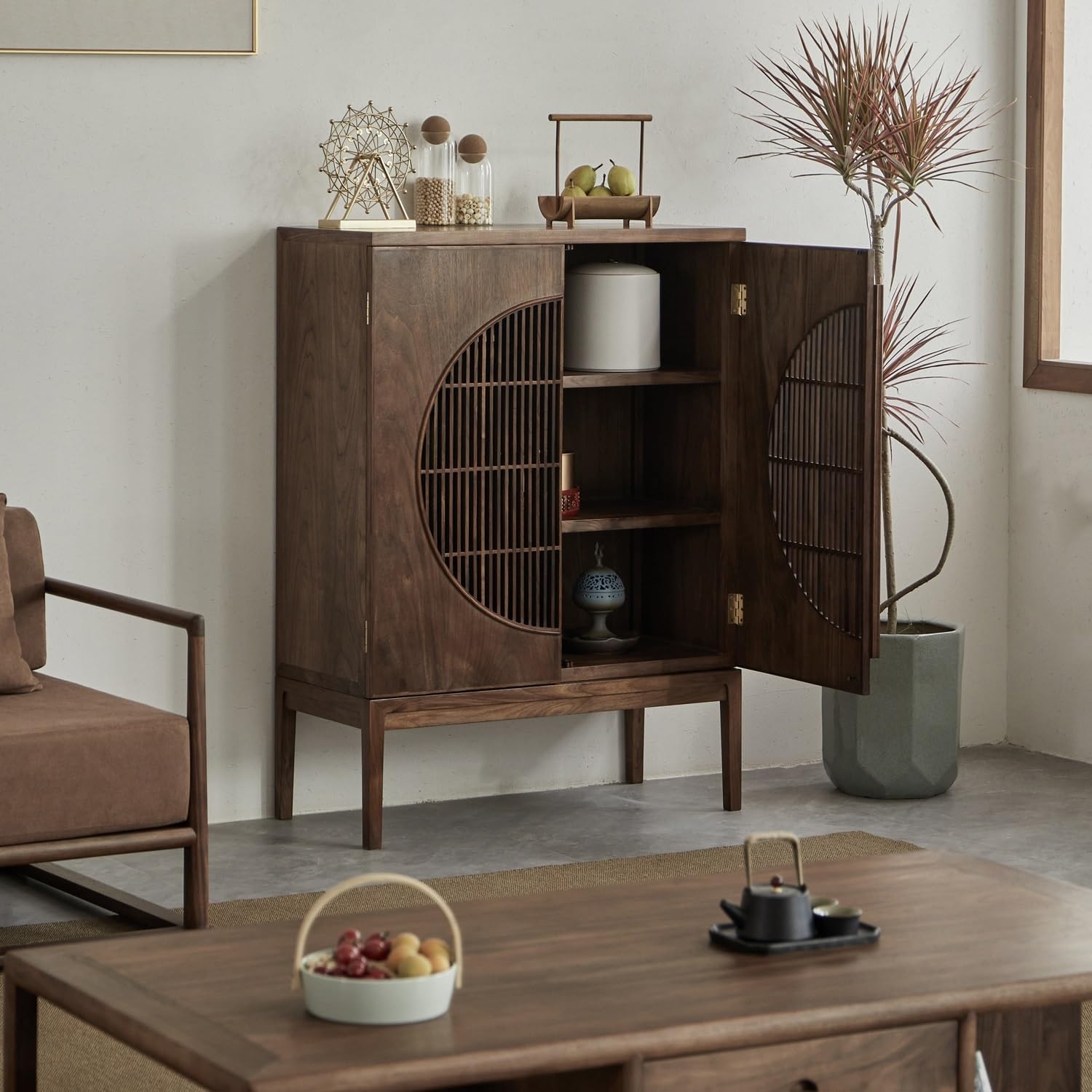 LOWYA サイドボード リビング収納スチール脚公式サイト限定商品。