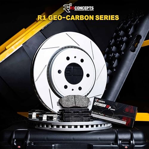 Miniatura 2 de R1 Concepts Kit de frenos y rotores traseros | Pastillas de freno traseras| Rotores y pastillas de freno | Pastillas de freno y rotores Optimum OEp