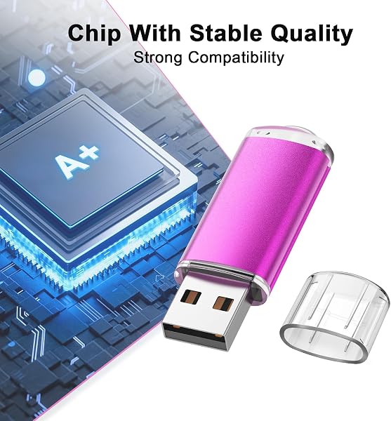 JOIOT Lot de 5 Clés USB 2.0 32Go Imperméable - Clef USB Flash Drive pour PC, Ordinateur Portable, Stockage de Données - Lot de 5 Clés USB 32Go - 3