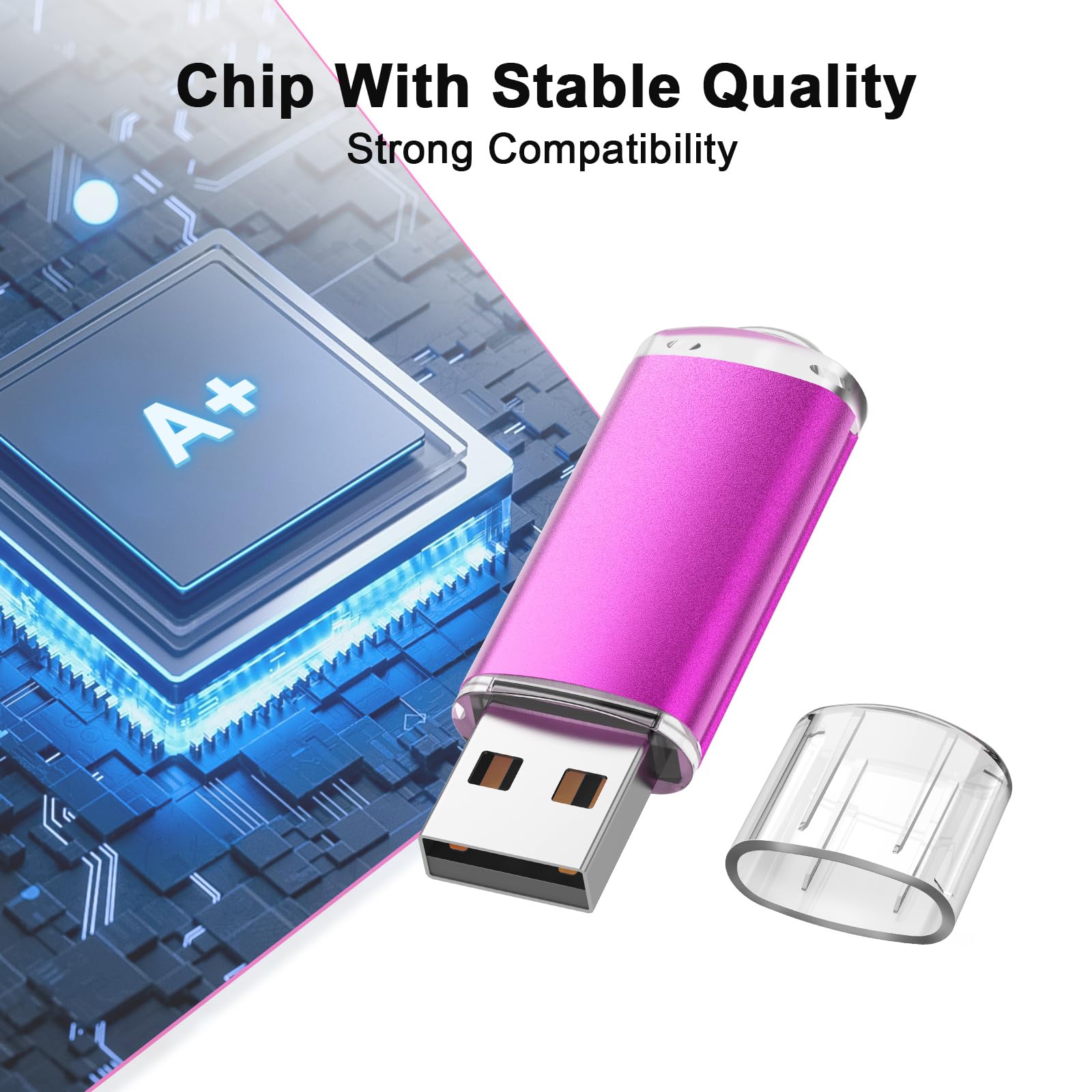 Pendrive 16 GB 10pc Memoria USB Stick 2.0 Flash Drive USB para el Almacenamiento y la Transferencia de Archivos Diarios