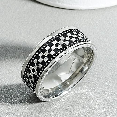 Miniatura 9 de Supra Diamanto 9 anillos giratorios para mujer, alivio de la ansiedad, tamaño 7-12, juego de bandas con acabado de arena, anillo giratorio de acero