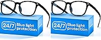 Vista 19 de Gaoye Lentes transparentes de luz azul transparente para computadora y juegos, lentes anti rayos UV, resistentes a los arañazos y ajuste cómodo