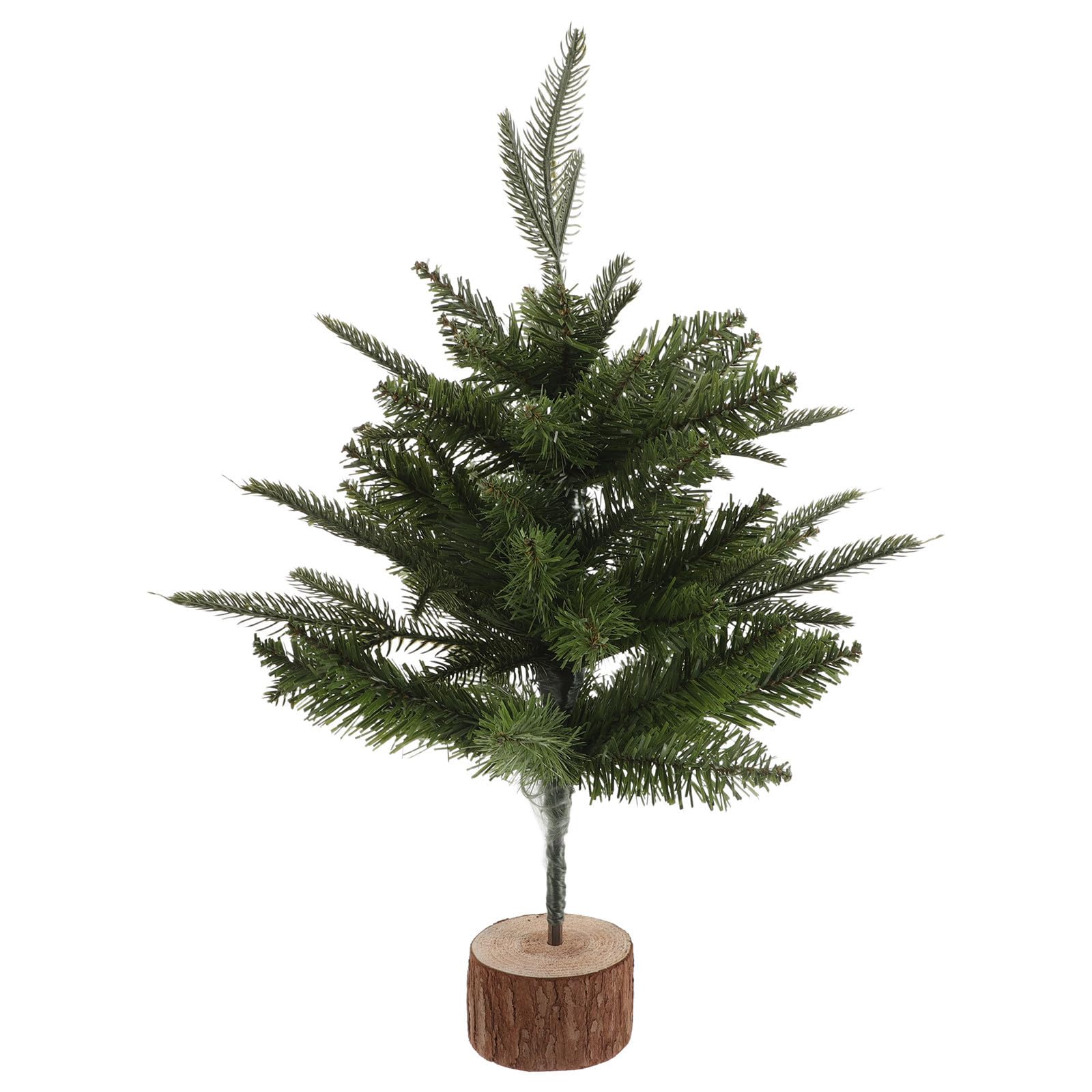 5 Stück Künstlicher Tischweihnachtsbaum 45cm mit Holzsockel für
