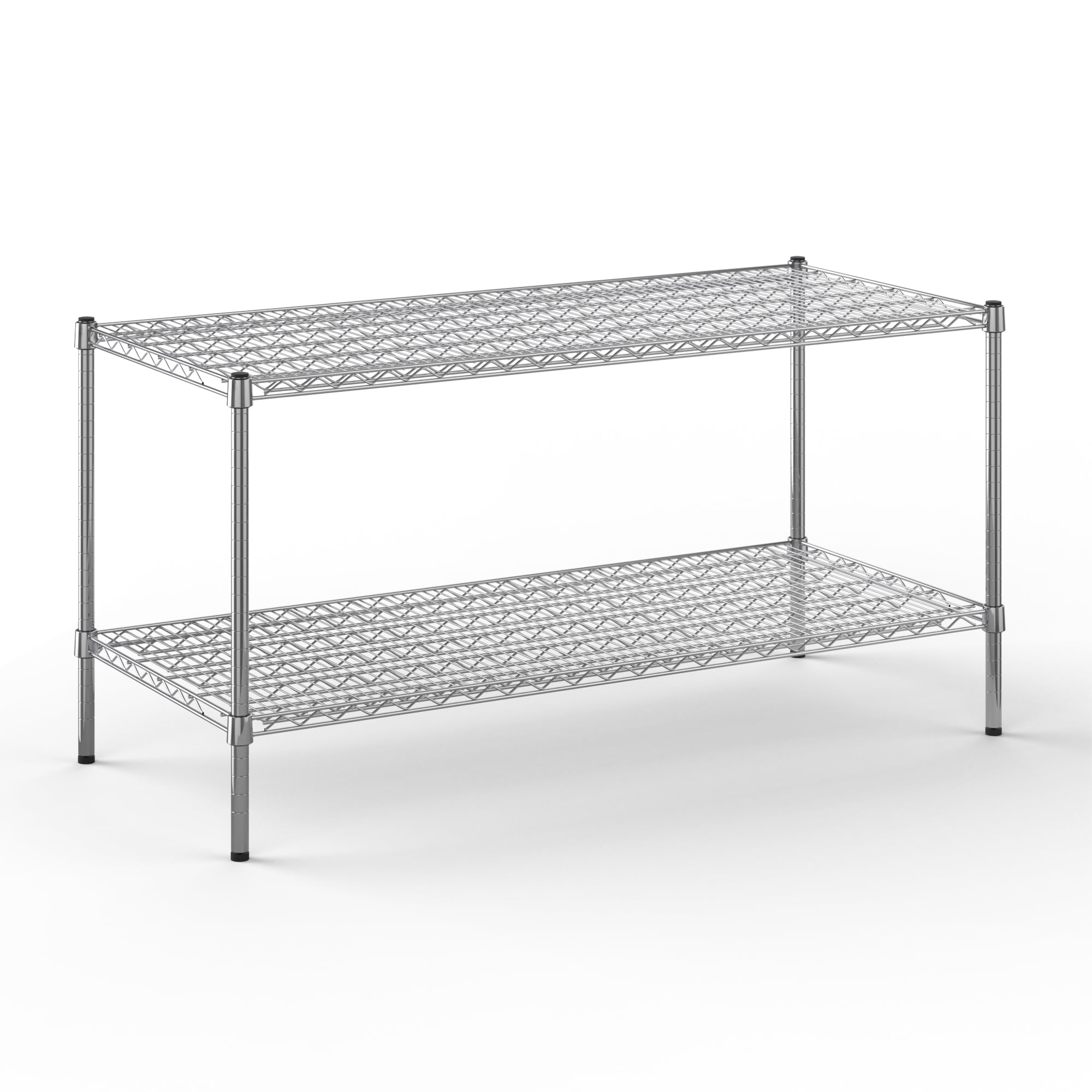 24" Deep x 54" Wide x 27" Height Wire Shelving Kit | 2-Tier | NSF Commercial Storage Rack Unit