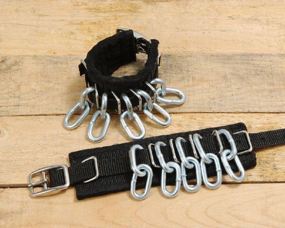 JTI Tough-1 Neoprene Miniature Mini Horse Chain Action Ankle Boots with Nylon Web Straps Removable Chains Steel Harware