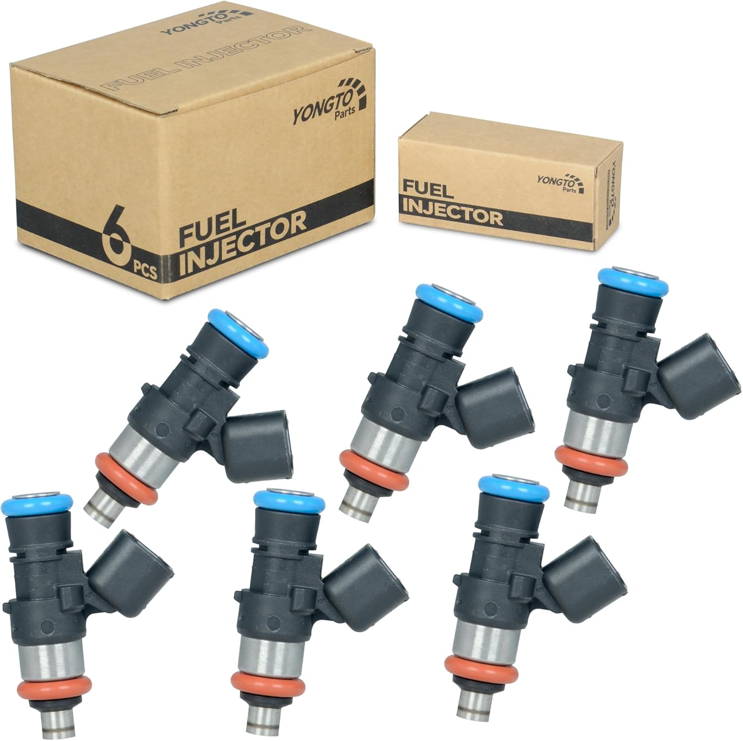 0280158189 Upgraded Fuel Injectors 6PCS Compatible with Ford Escape, Fusion 2010-2012, Mazda Tribute 2009-2011, Mercury Mariner Milan 3.0L Replaces OE FJ998 CM5155 822-11217 9L8Z-9F593-A