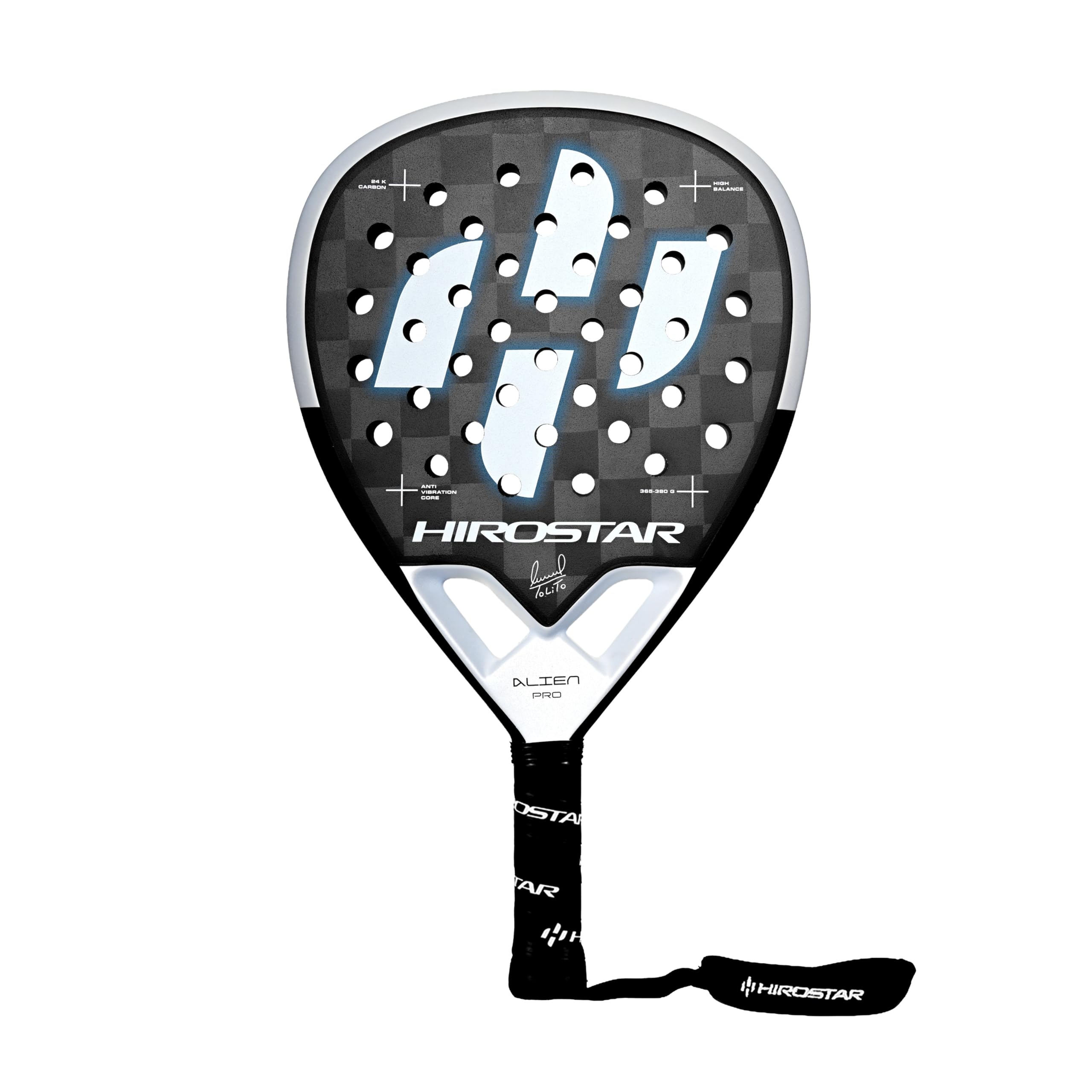Racchetta Padel Alien Pro 2025 | Racchetta da Padel Con Forma a Diamante, 100% Carbonio 24K, Bilanciamento Alto, Peso 365g - 380g