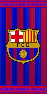 Fc Barcelona Toalla, 100% Algodón, Azulgrana 70 x 140 cm