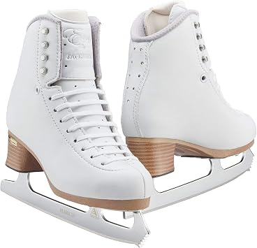 Jackson Ultima Evo Fusion Figure Skates for Women and Girls in White| Olympian Quality Ice Skates