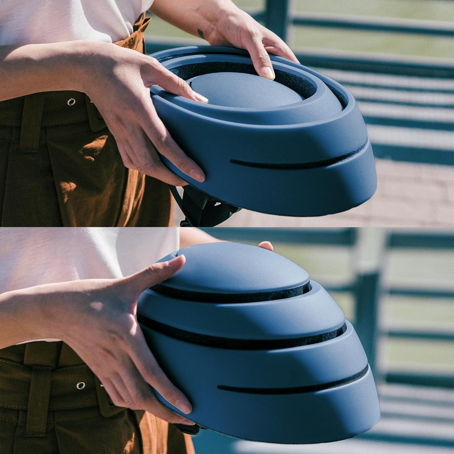 CLOSCA. Foldable Helmet. The Bike Helmet for Women and Men. Certificate for Bicycle, Scooter, Electric Bicycle, Inline Skates and Skateboards.