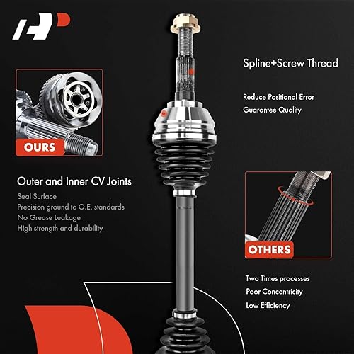 Miniatura 4 de A-Premium Par (2) Conjunto de eje delantero CV compatible con Chevrolet Impala, Monte Carlo, Venture & Buick Allure, Century, LaCrosse y Oldsmobile