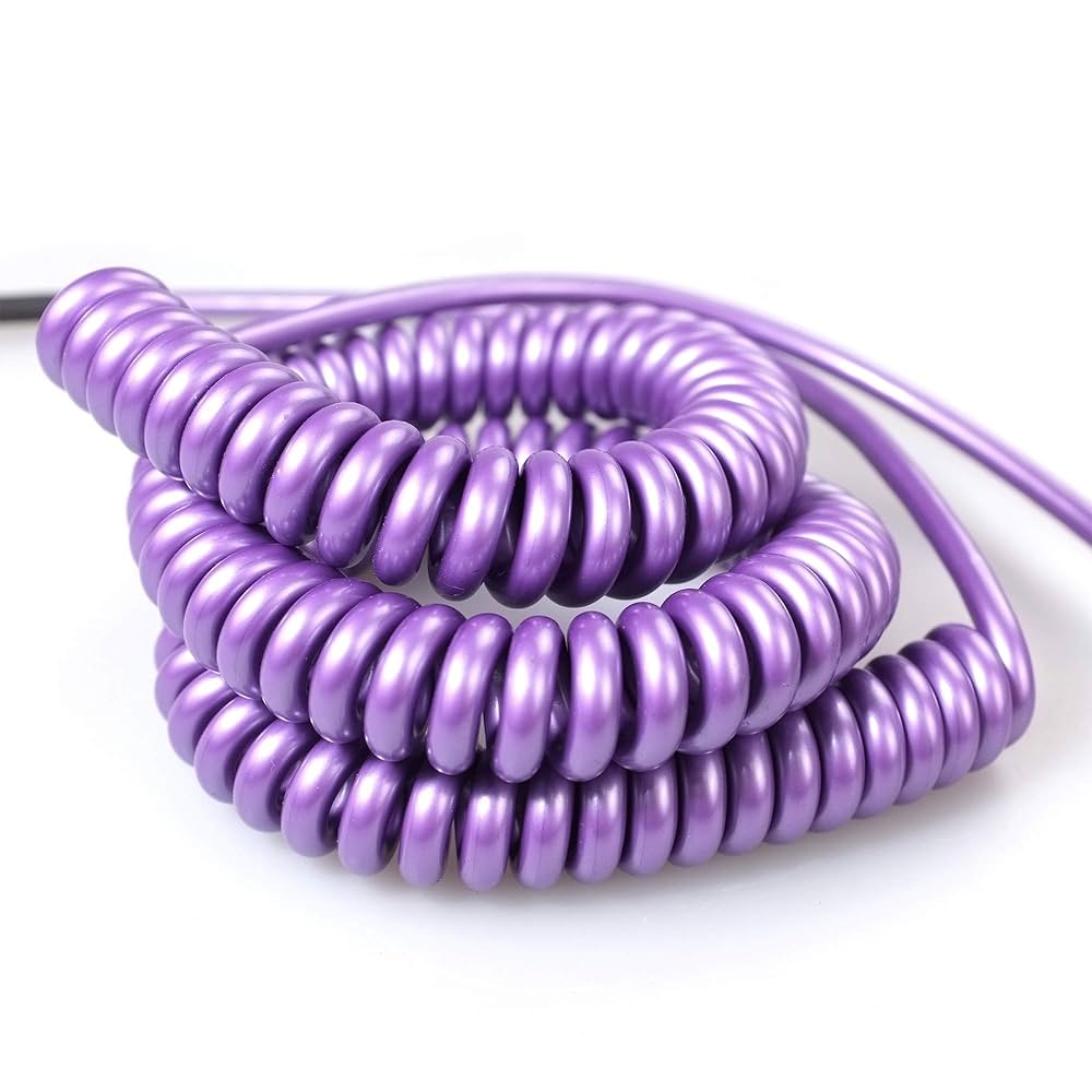 M MAKA Premium Guitar Coil Cable 30 Feet, Instrument Coiled