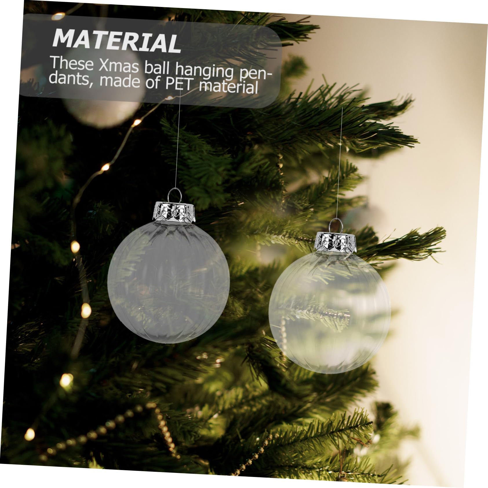 20piezas Adornos De Bolas De Navidad Bolas Rellenas Decoración Festiva para Árboles