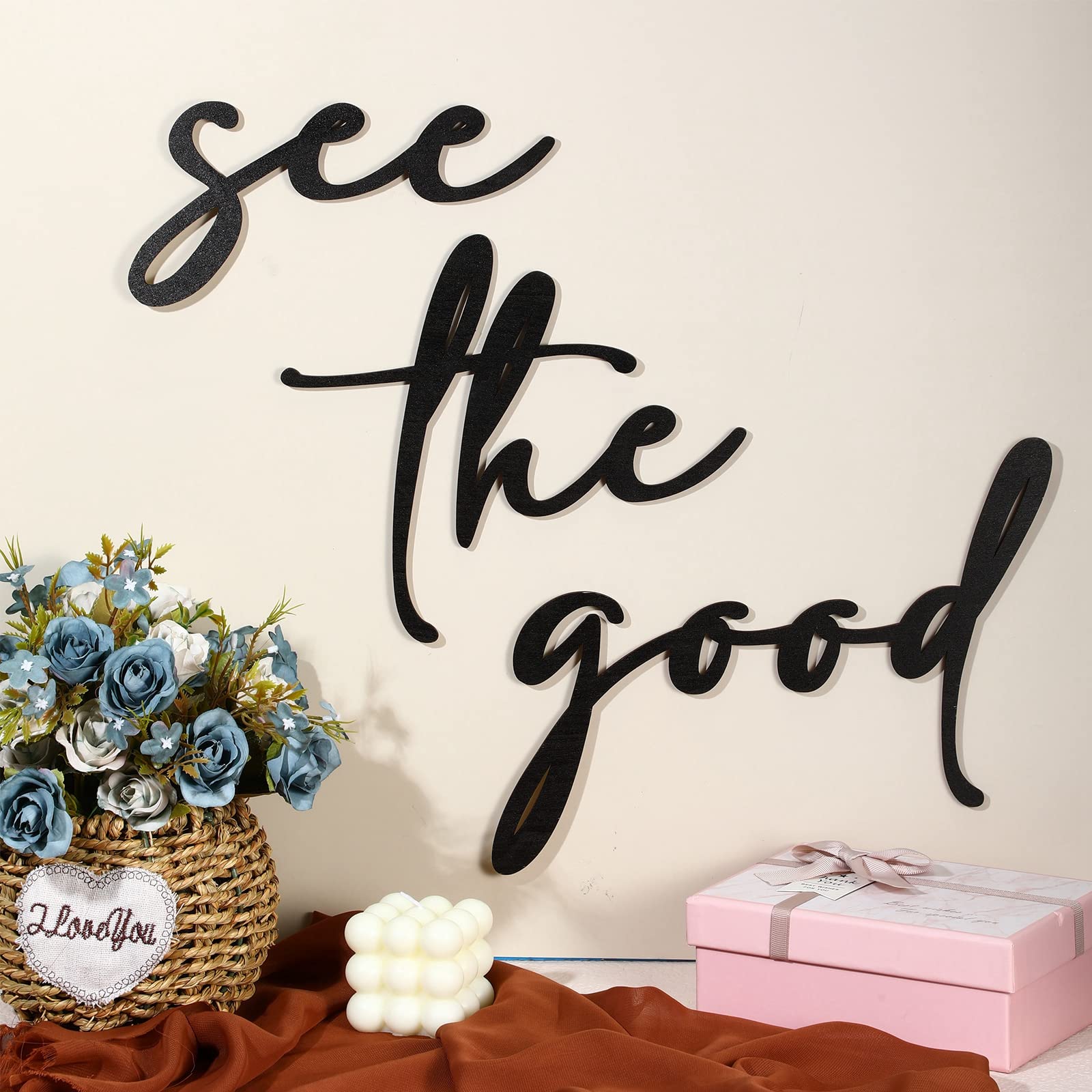 Cartello In Legno Con Scritta Motivazionale 'Have A Good Day' E Faccina Sorridente - Decorazione Rustica Da Parete 20,3x25,4 Cm, Regalo Per Donne