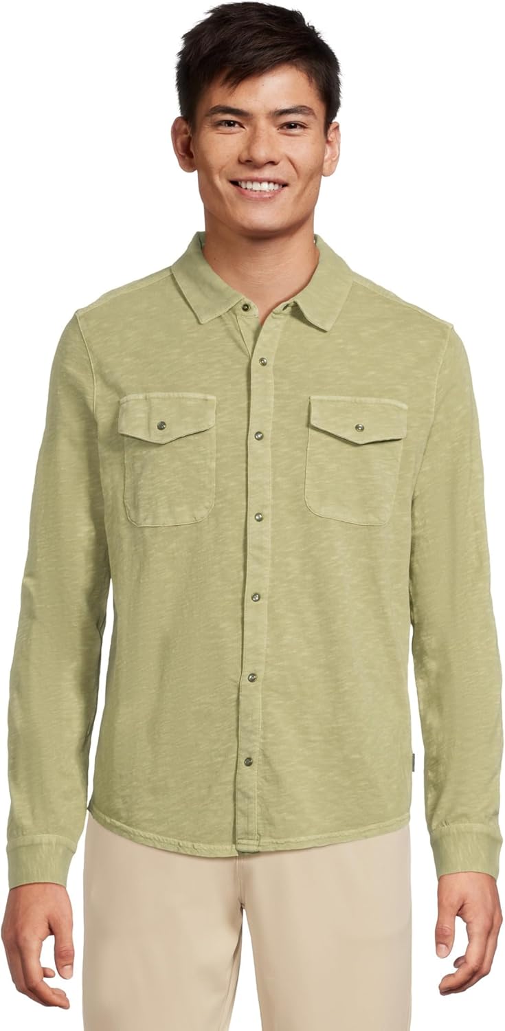 John Varvatos Mens Arvon Western Shirt