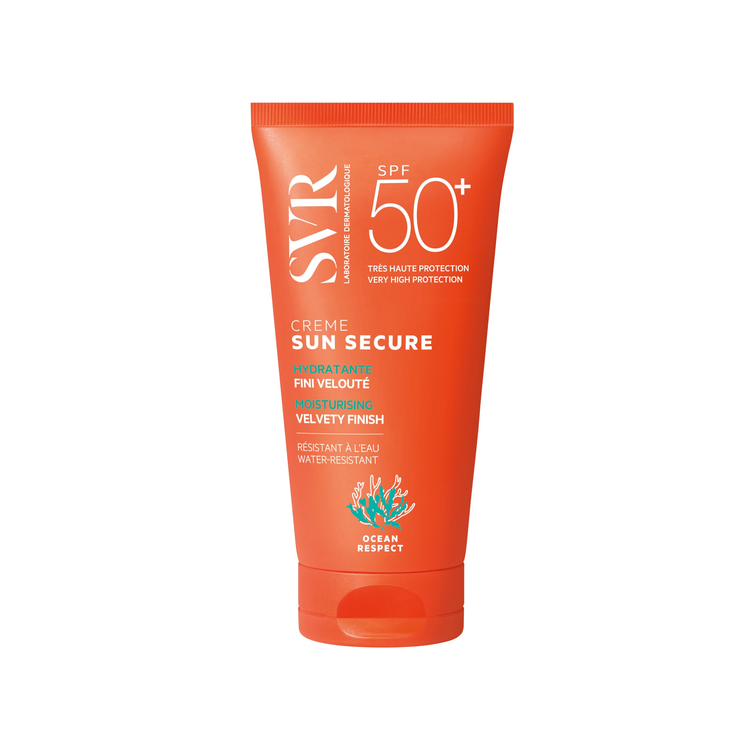 SVR - Sun Secure Crème SPF50+ - Moisturizing sun cream with invisible finish – Very high UVA, UVB, infrared & visible light protection – Normal to dry skin – Niacinamide, Vitamin E – 50 ml