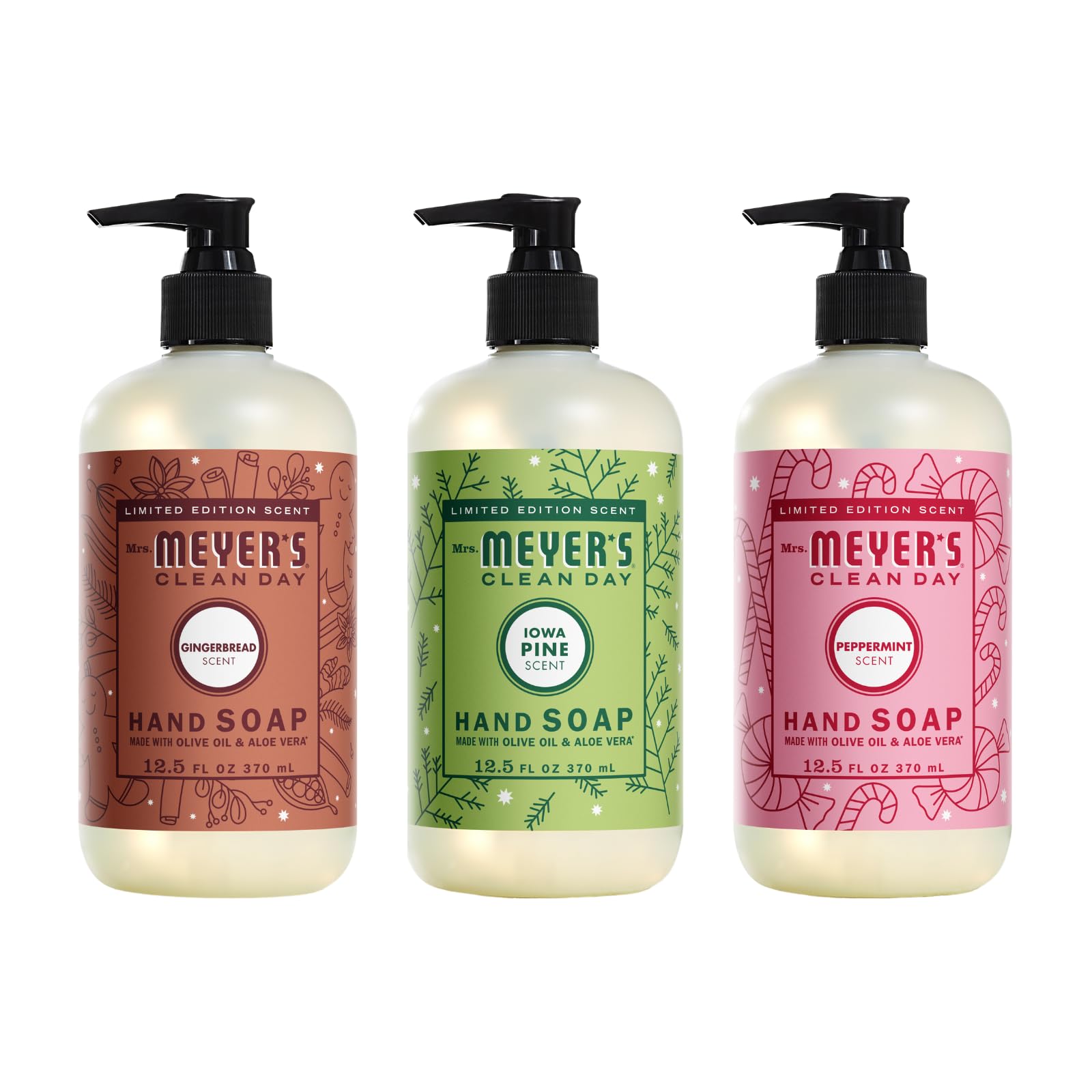 Amazon.com: Mrs. MEYER'S Clean Day Liquid Hand Soap 3 Pack Variety