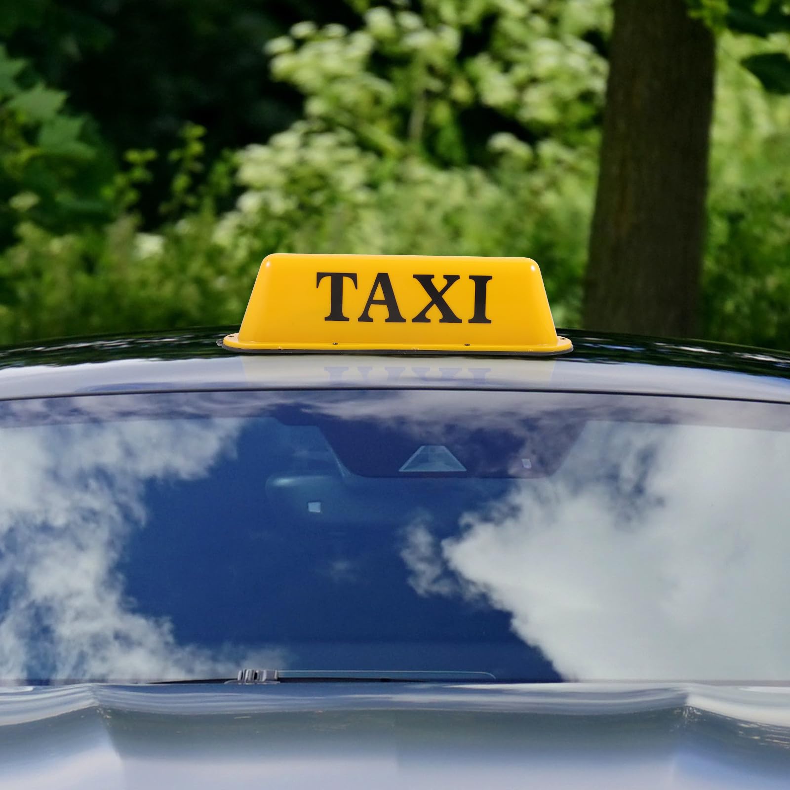 Kisangel Luz de Taxi para Vehículo, Lámpara Amarilla de Plástico