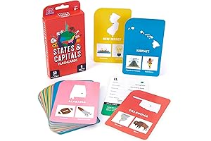 States & Capitals USA Learning Flash Cards