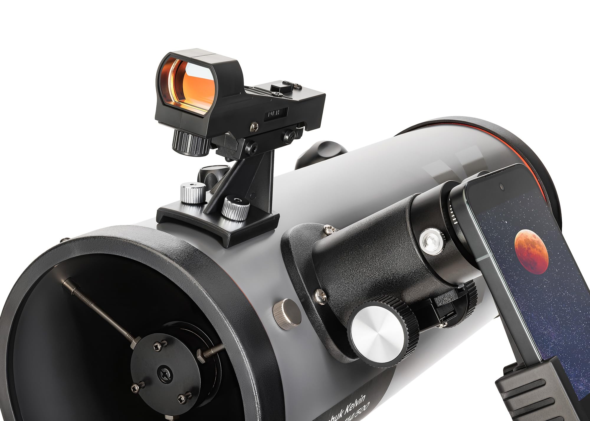 Levenhuk Kelvin Nova PLUS 114/500 Fototeleskop, Profesjonalny Newtonowski Reflektor do Smartfona dla Dorosłych z Montażem Altazymutalnym do Astrofotografii i Obserwacji Głębokiego Nieba