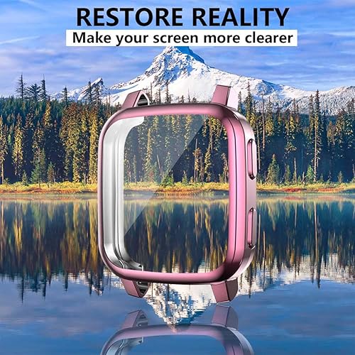 Miniatura 6 de Paquete de 4 protectores de pantalla compatibles con Garmin Venu Sq  Venu Sq Music Case Funda de música suave chapada en TPU cubierta completa