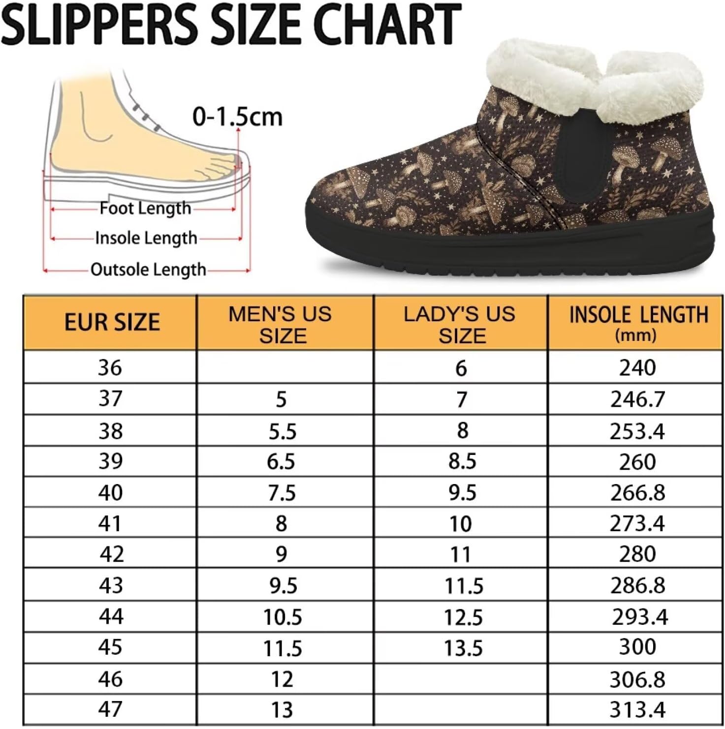 Womens Snow Boots Ankle Booties Waterproof Lightweight Warm Plush-edged Winter Boot Anti-Slip Fashion Boots Size6-13.5