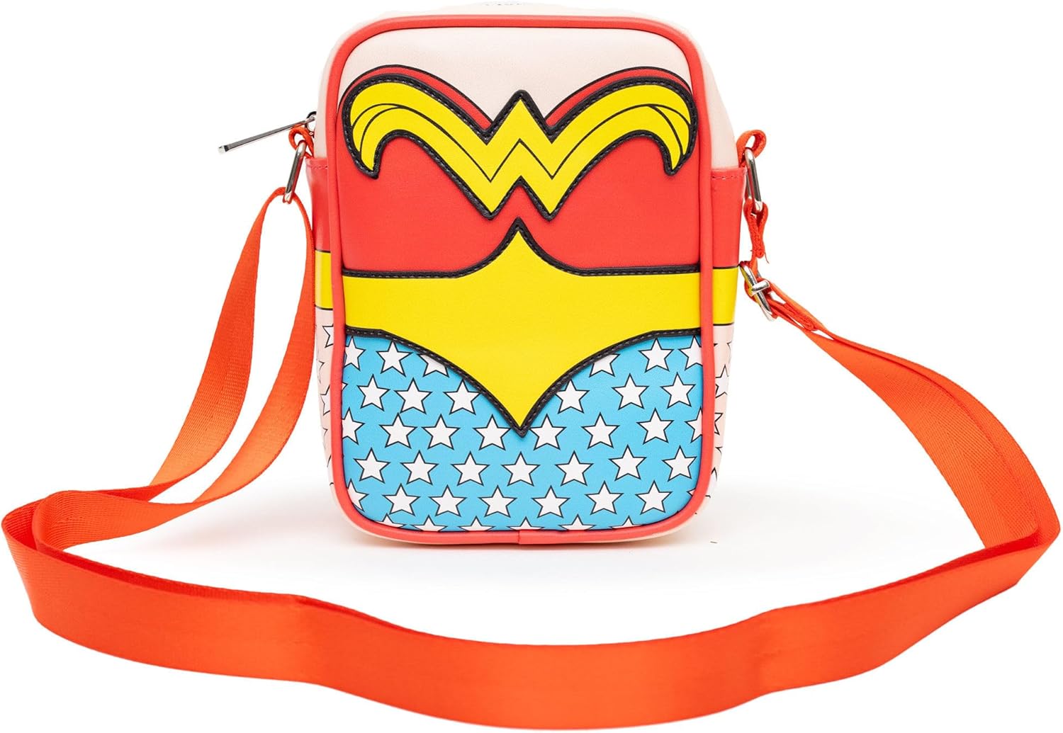 DC Comics Bag, Crossbody, Wonder Woman Body Character Close Up, Vegan Leather