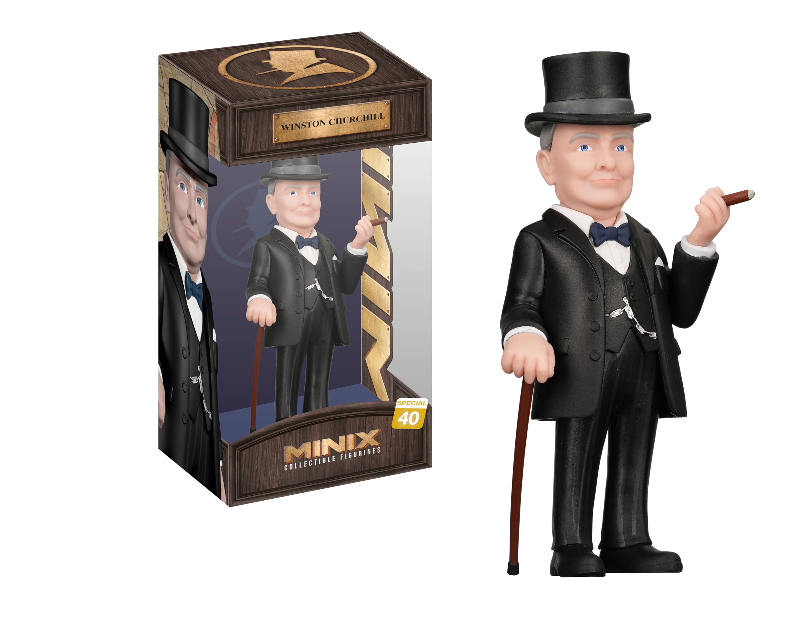 MINIX - Celebrity #40 - Winston Churchill - Collectible Figure 12 cm