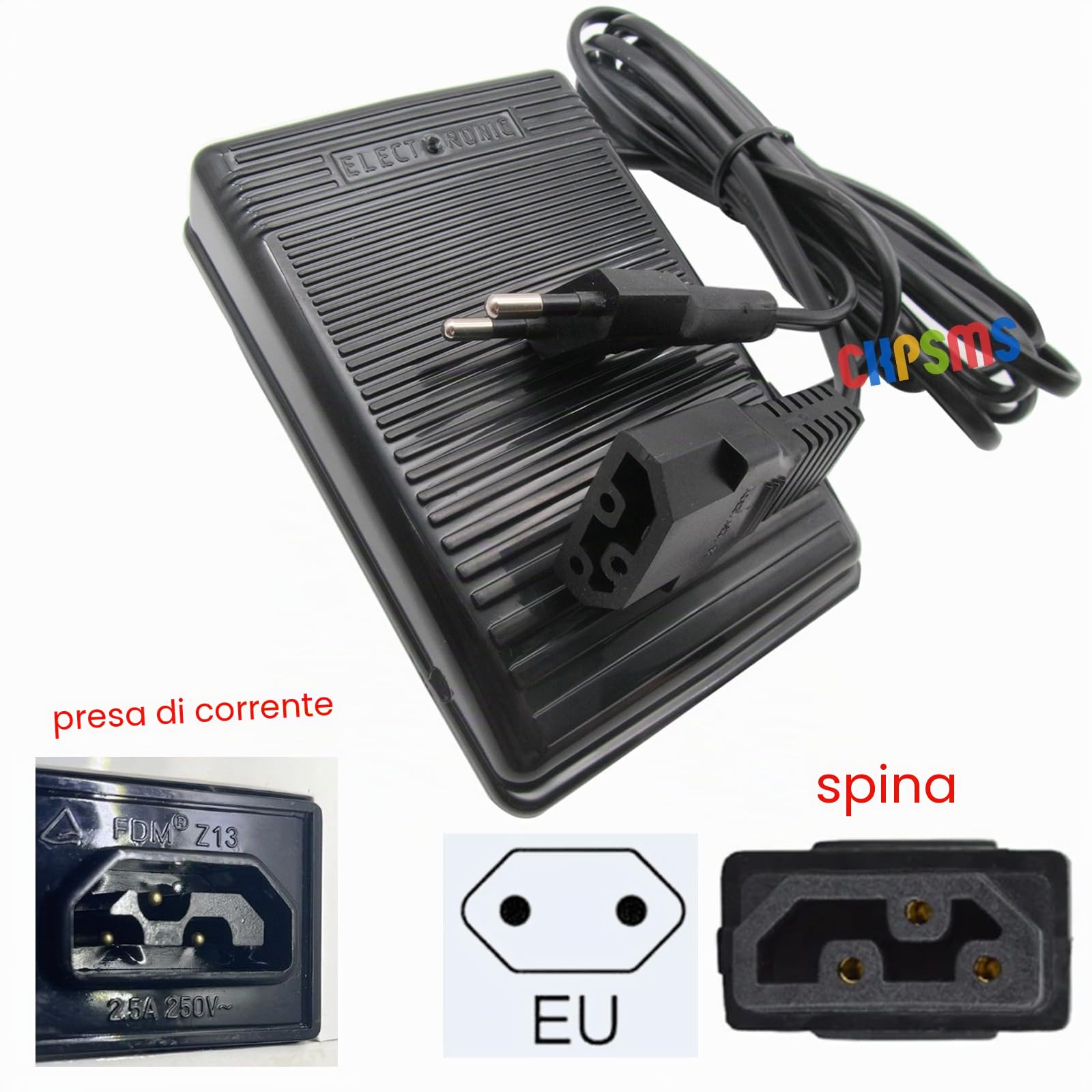 ckpsms Marca - 1PZ 220V Pedale di Comando a Pedale #1921138-834 220V Compatibile con/Sostituzione per Marca Toyota RS2000 & SP10 SP20 SP100 SP200 Super Jeans
