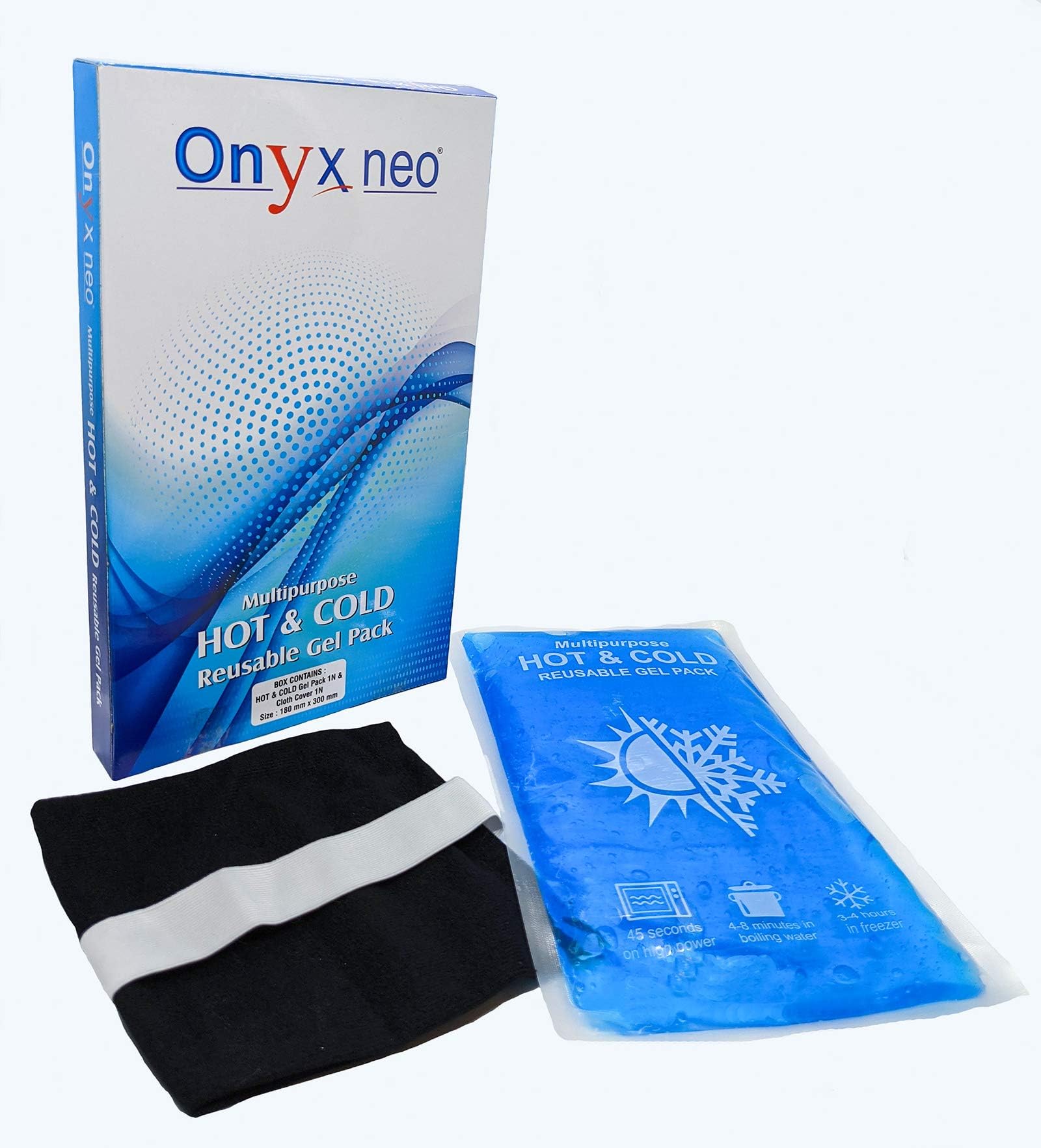 - Reusable Hot and Cold Gel Pack for Pain Relief - Multipurpose Hot/Cold Therapy Ice Pack (Large, 180mm X 300mm)