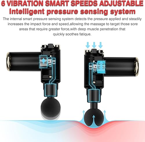Miniatura 7 de cotsoco Regalos para el día de la madre para mamá de hija, pistola de masaje de mano de tejido profundo de 6 velocidades, masajeador muscular de