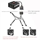 XMSJSIY SATA to 3 Pin 4 Pin PWM Fan Adapter Splitter Hub for 12V Desktop Computer Cooler Case Fans, 2 Pieces Packing gallery image