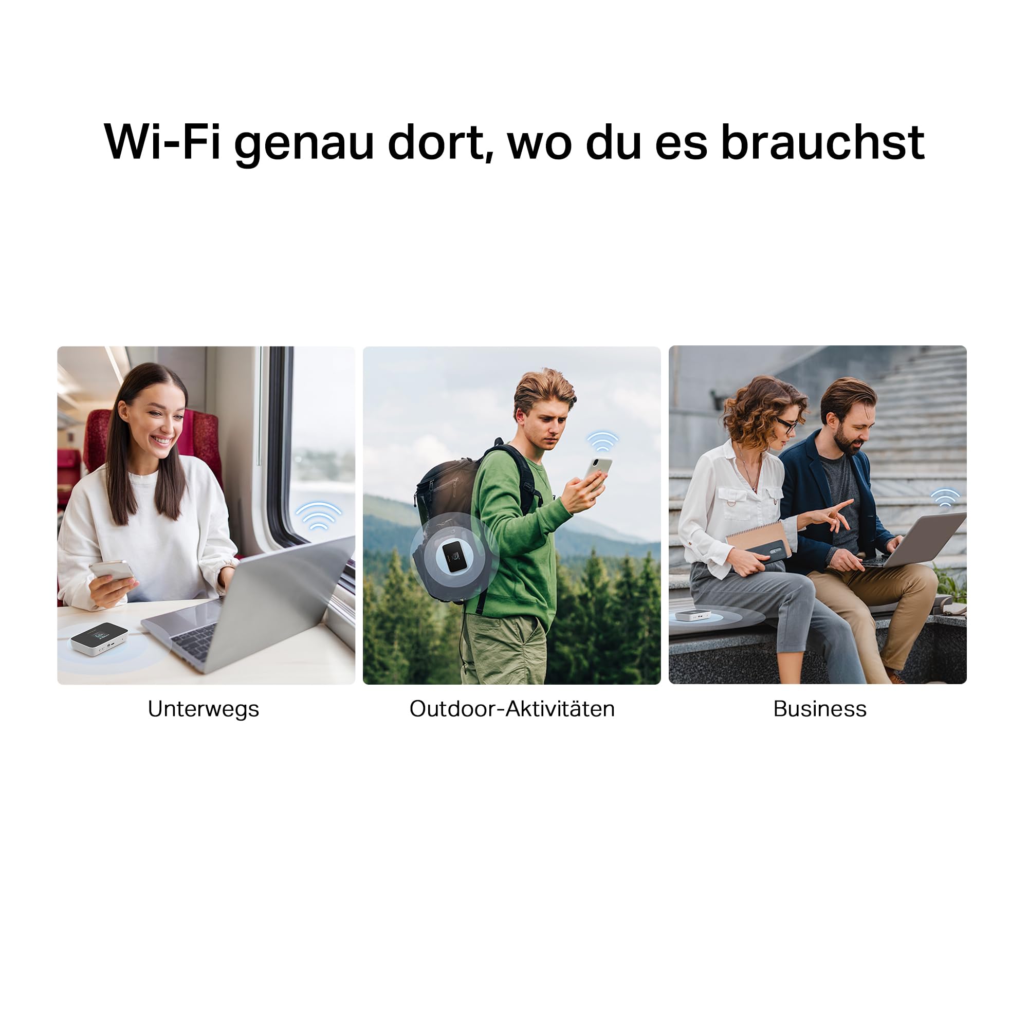 Mercusys MT115 Mobiler WLAN Router, tragbares WLAN für unterwegs mit SIM-Karte ohne Vertragsbindung, 4G LTE 150 Mbps, Wi-Fi 6 AX300, bis zu 10 Geräte, 2400 mAh Akku, bis zu 10 Stunden Laufzeit