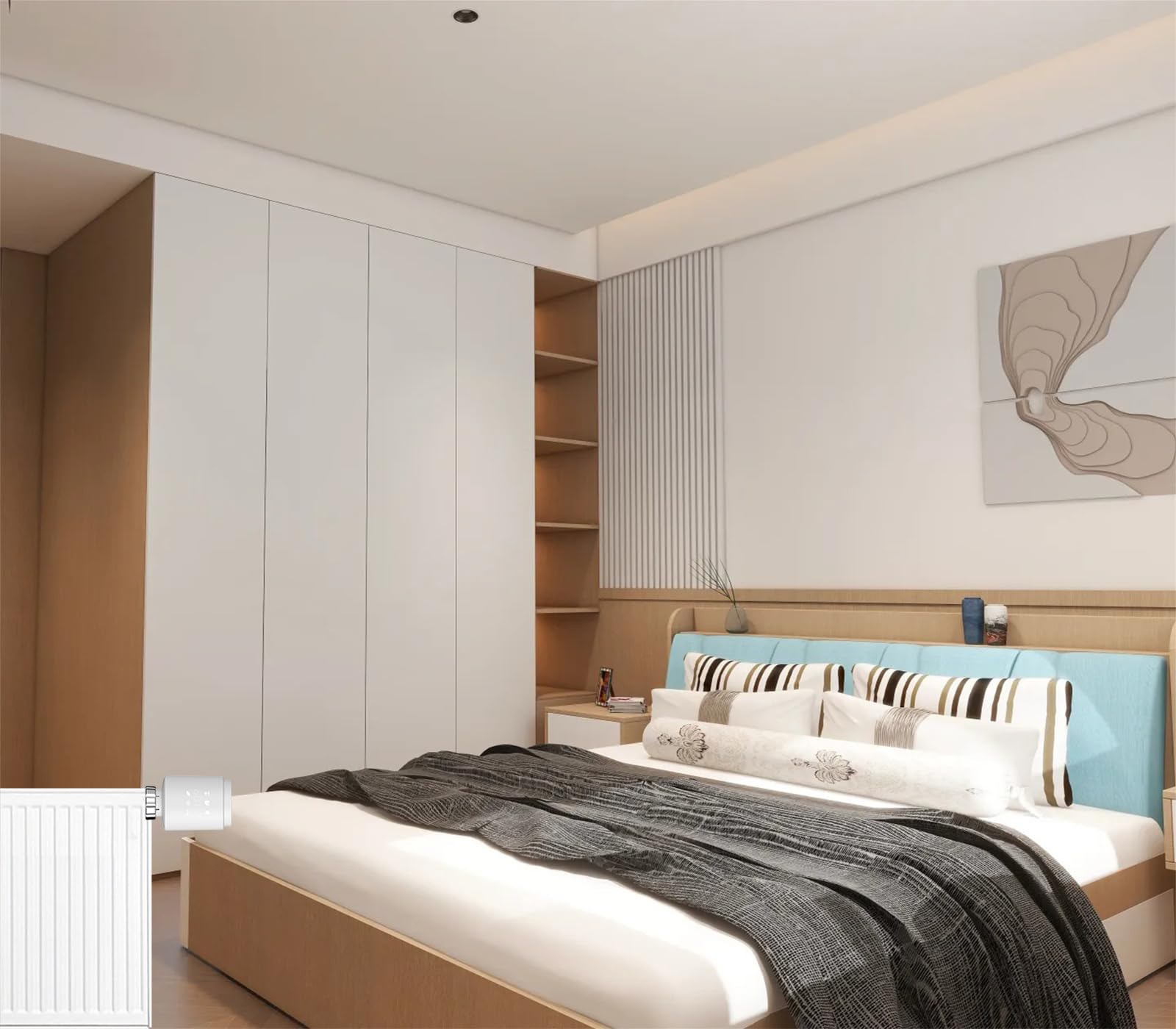 LED Zigbee Smart Termostatico Raiator Valve,Tuya Smart Life App Control,Controllo vocale,Lavora con Alexa googlehome