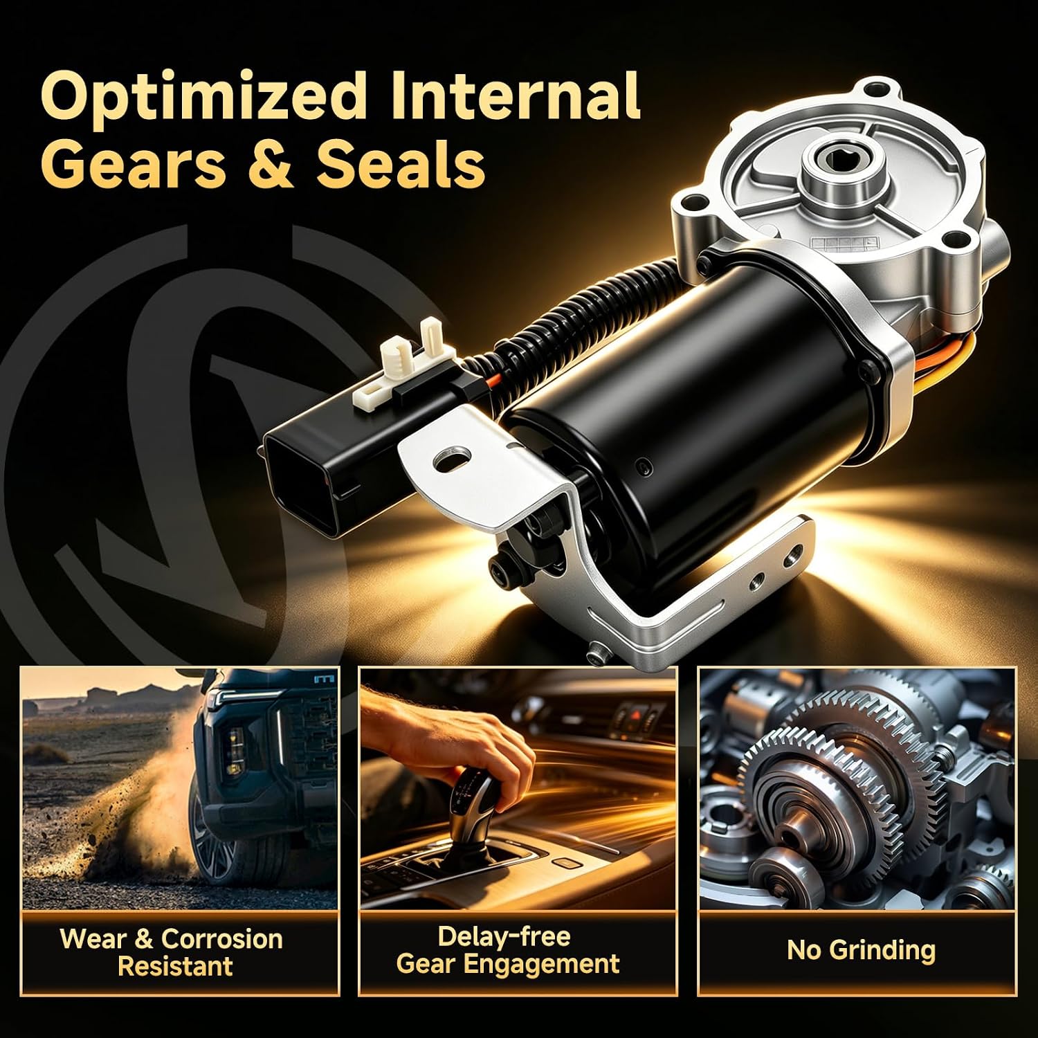 Sorghum 4WD Transfer Case Shift Motor 4x4 Transfer Case Motor Actuator Compatible with Ford F-150 2004-2008 Lincoln Mark LT 2006-2008 Replace# 4L3Z7G360BA 5L3Z7G360A 5L3Z7G360BA 600-911