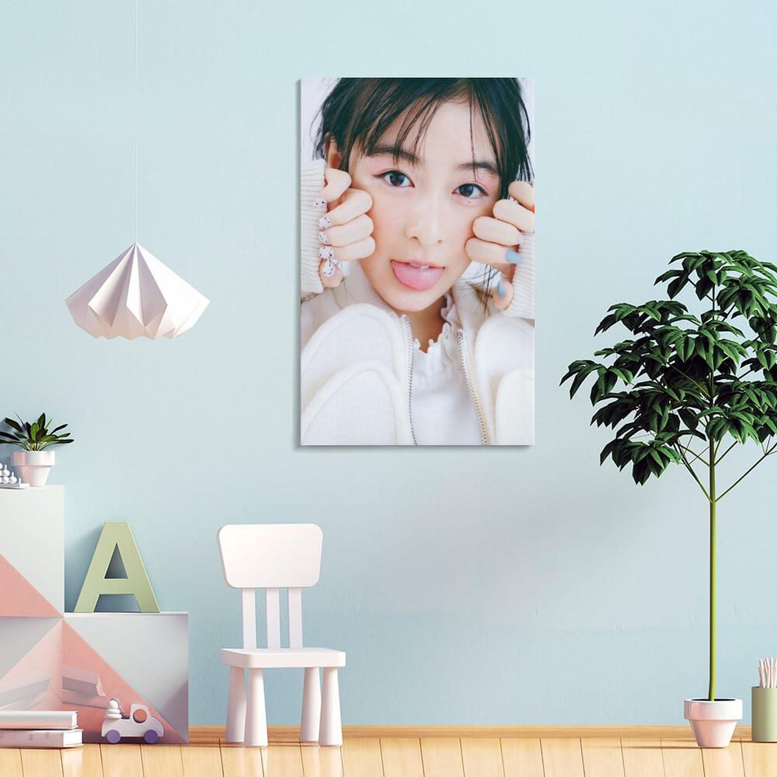 Amazon.co.jp: 森七菜アート 人気歌手ポスター プリント キャンバス