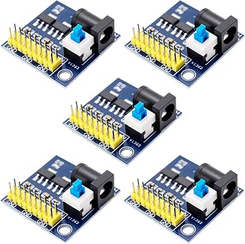 5 Pieces of DC-DC Power Modules for Converting from 12V to 3.3V and 5V, with Multiple Output Voltages of 3.3V, 5V and 12V.