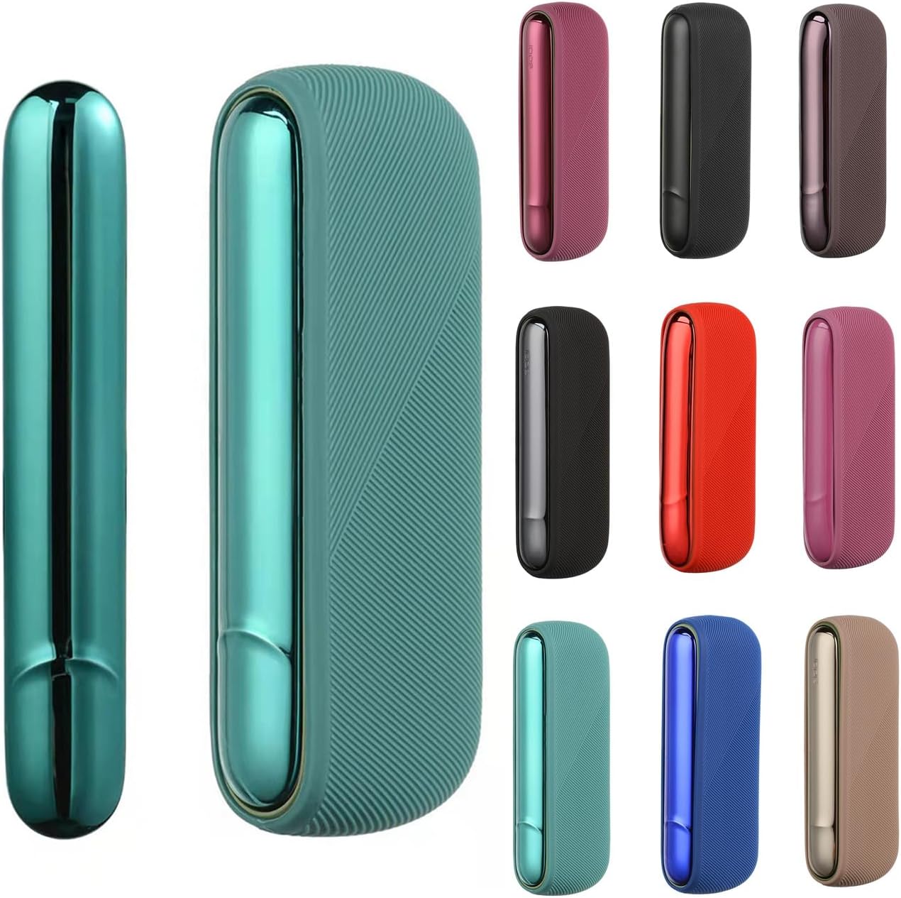 Compatible ILUMA CASE Silicone Protective Case Side Door Cover + 2 Protective Case ILUMA CASE Food Grade Silicone Material, ILUMA Leather Case Firmly Fit, Thin and Lightweight, Easy to Carry, Anti-Scratch, Dust Resistant, Medium Hardness, Skin Friendly, ILUMA CASE is Washable, Multiple Colors Available. Green