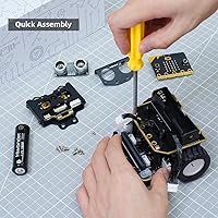 Vista 6 de Nexbit - Kit de robot para programación de microbits, proyecto educativo STEM AI Vision, robot inteligente con tutoriales para aprendizaje