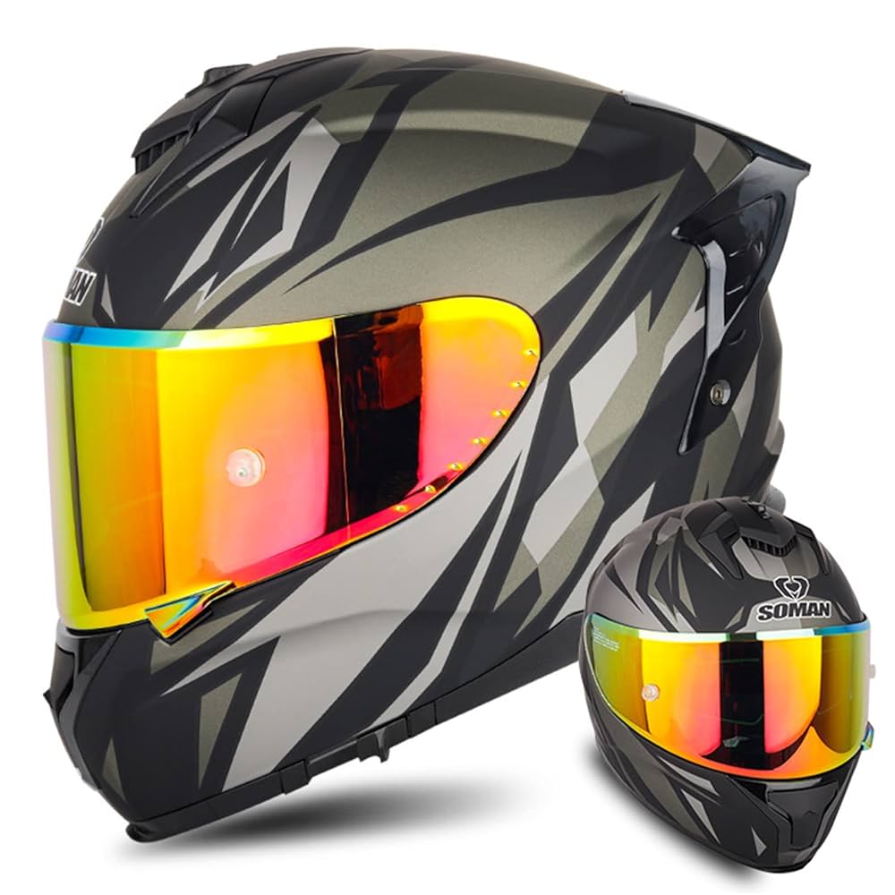 Full Face Motorcycle Helmets, Motorcycle Helmet With Bright