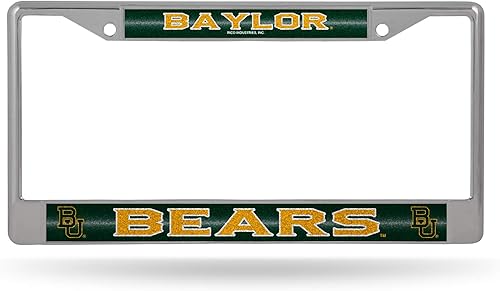 Miniatura 141 de Rico Industries NCAA 12 x 6 pulgadas, accesorio de automóvil cromado plateado brillante para automóvil/camión/SUV