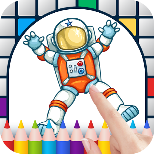 Astronauts Color by Number - Free Pixel Art Game - Coloring Book Pages ...
