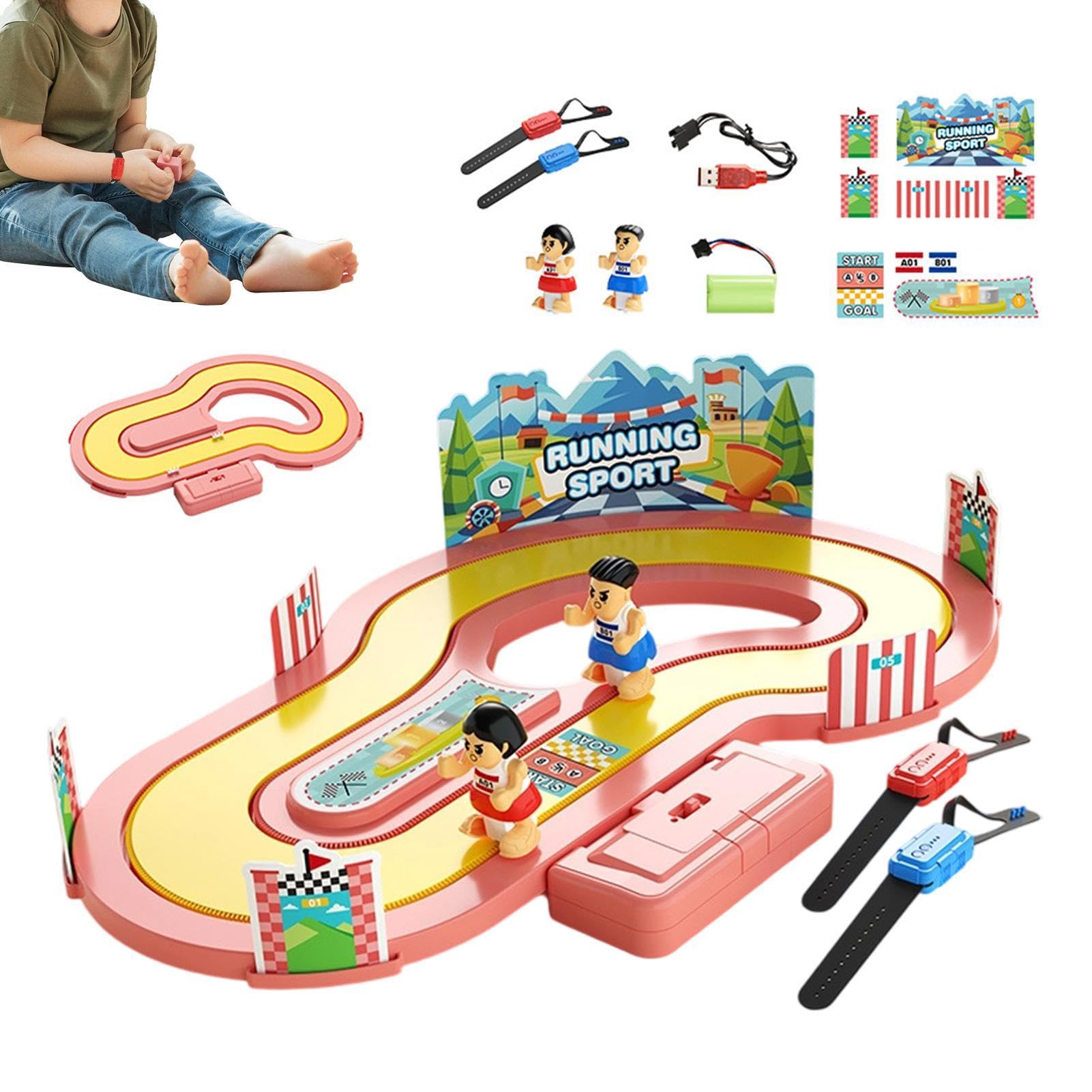 Di Velocità A Sensori Corporei Braccialetto Interattivo Genitore-Bambino | Giocattolo Da Corsa A Rilevamento Del Movimento Wireless Attività Interattive Corsa per Gruppi per Feste di Compleanno Ge