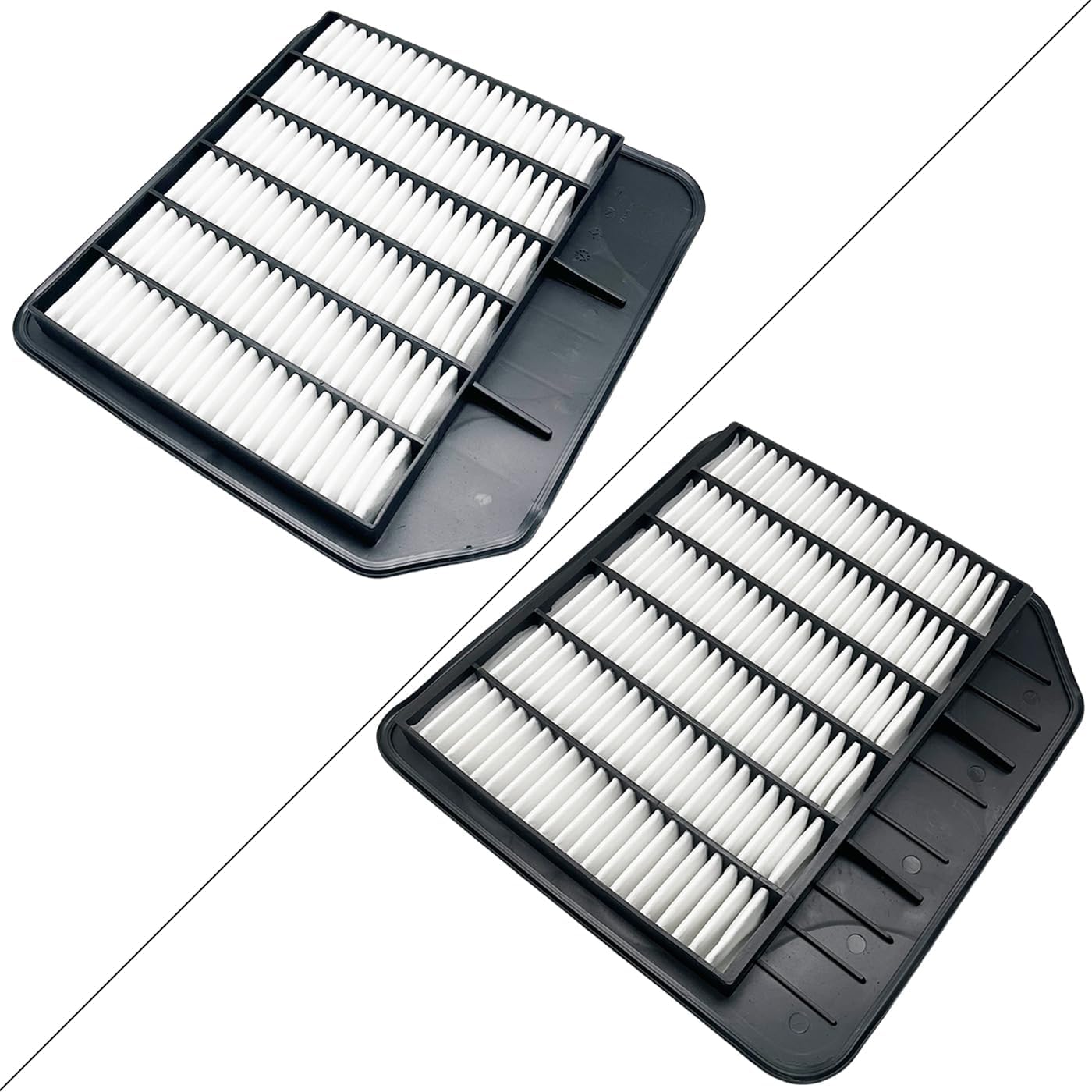Engine & Cabin Air Filter Fit for 2017-2024 Nissan Armada, 2011-2013 Infiniti QX56, 2014-2024 QX80, V8 5.6L, Replace 16546-1LA0A 999A2-VX000 165461LA0A 999A2VX000
