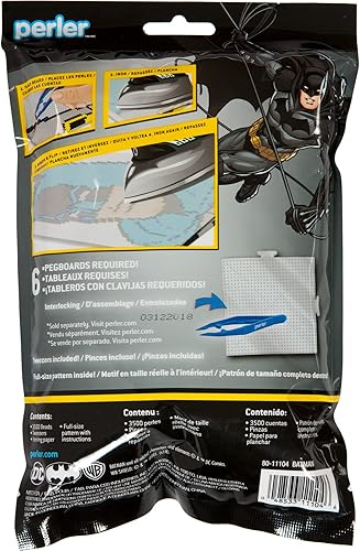 Miniatura 2 de Perler Beads Justice League Batman Fusible Kit de manualidades con pinzas, 3500 piezas