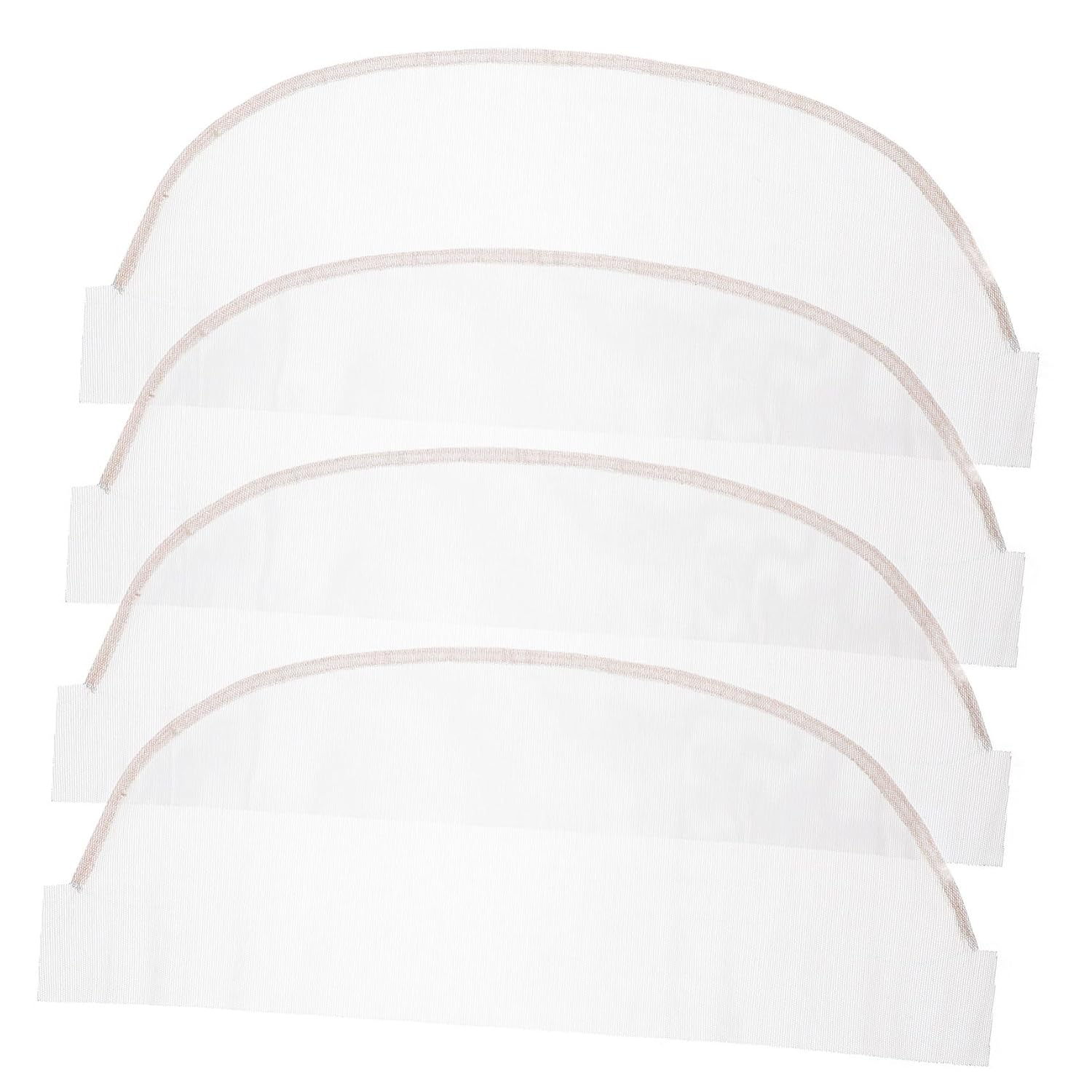 4pcs Lace Net Base for Wig Making and Repair, Soft Sturdy