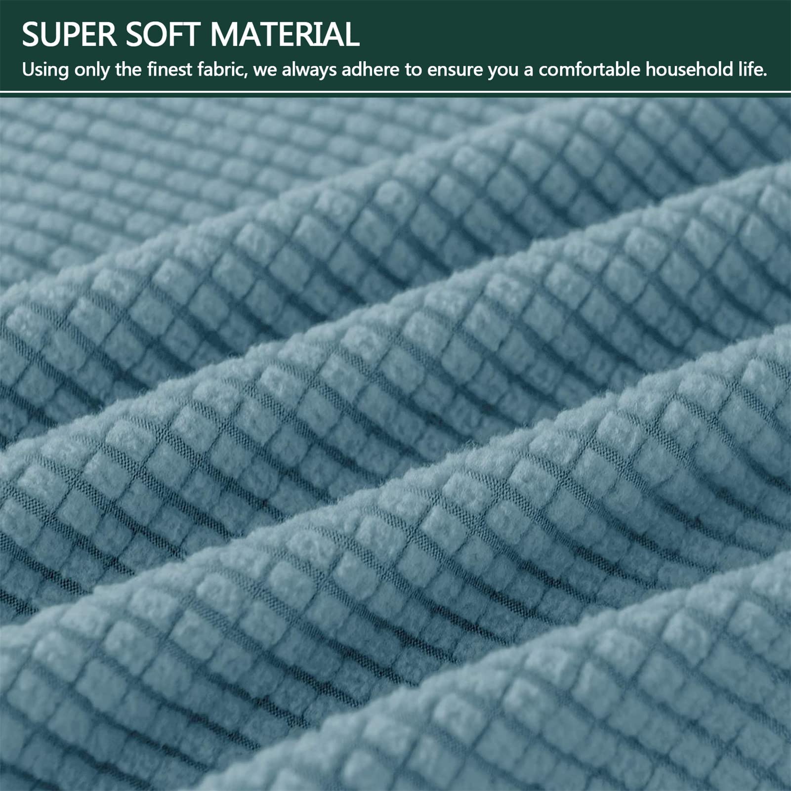 ZZDZW Jacquard Housse De Protection Pour Repose-Pieds, Carré Elastique Housse De Pouf Housse De Tabouret Bas élastique Lavable Machine Housse De Repose-Pieds ​pour Salon