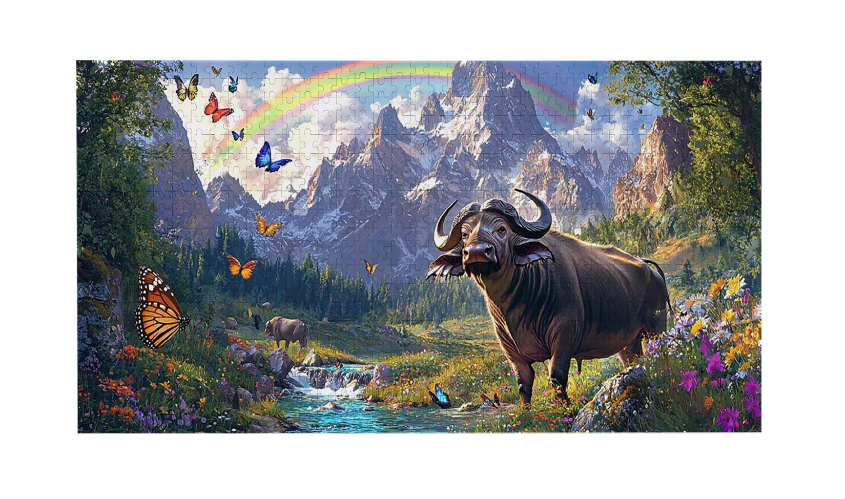 Puzzle dla dorosłych 900 elementów Krowa Krowa 87x34cm Niemożliwe Trudne Wyzwanie, Puzzle dla dorosłych Gra edukacyjna Wyzwanie Zabawki 900 elementów Puzzle dla dorosłych, kreatywny prezent rozrywkowy